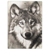 Wolf portret klembord (Achterkant)