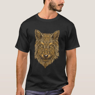 Wolf Portret Kleurrijke Symbool Gym T-shirt