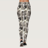 Wolf portret leggings (Achterkant)