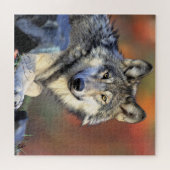 Wolf Portret Legpuzzel (Horizontaal)
