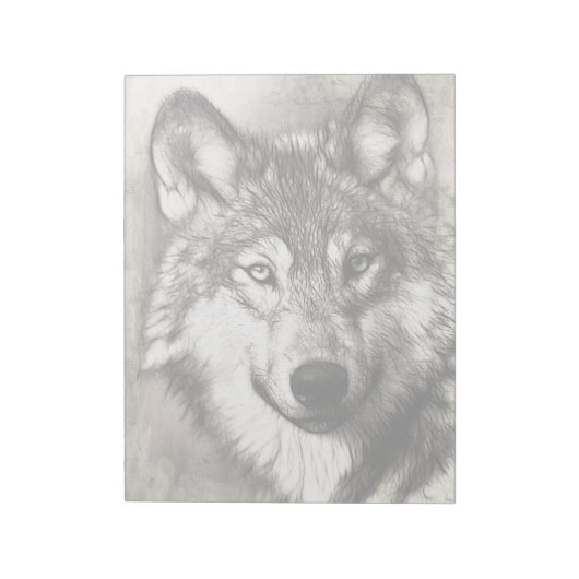 Wolf portret notitieblok (Linkerzijde)