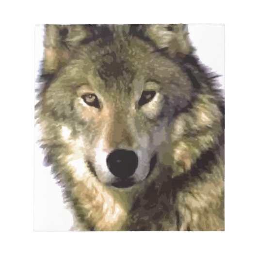 Wolf Portret Notitieblok (Voorkant)