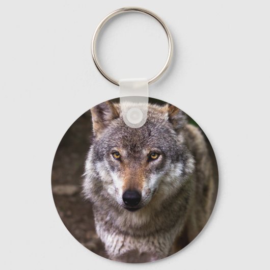 Wolf portret sleutelhanger (Voorkant)