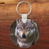 Wolf portret sleutelhanger (Voorkant)