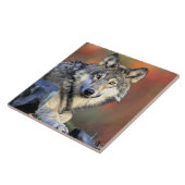 Wolf Portret Tegeltje (Zijkant)