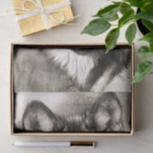 Wolf portret tissuepapier (Geschenk)