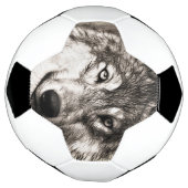 Wolf portret voetbal (Gedraaid)