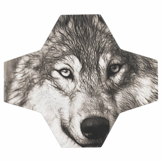 Wolf portret voetbal (Enkel)