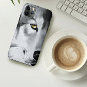 Wolf Portret Zwart Wit Case-Mate iPhone Case