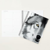 Wolf Portret Zwart Wit Planner (Display)