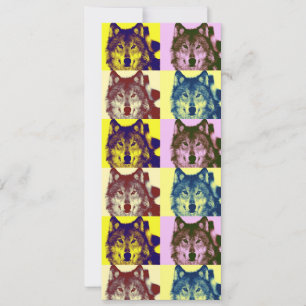 Wolf Portretuitnodiging Kaart