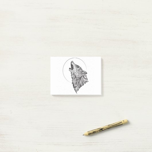 Wolf Post-it® Notes (Op bureau)