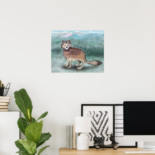 Wolf Poster (Thuiskantoor)