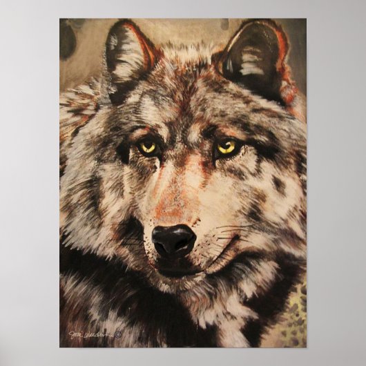 Wolf Poster Afdruk (Voorkant)