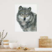 Wolf Poster door kunstenaar Carla Kurt (Keuken)