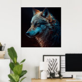 Wolf-poster Poster (Thuiskantoor)