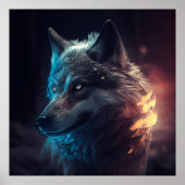Wolf-poster Poster (Voorkant)