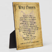 Wolf Prayer Fotoplaat (Zijkant)