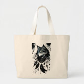 Wolf, Predator, Dreamcatcher, Amulet, Talisman Grote Tote Bag (Voorkant)