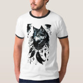 Wolf, Predator, Dreamcatcher, Amulet, Talisman T-shirt (Voorkant)