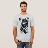Wolf, Predator, Dreamcatcher, Amulet, Talisman T-shirt (Voorkant volledig)