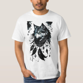 Wolf, Predator, Dreamcatcher, Amulet, Talisman T-shirt