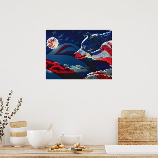 Wolf Pride of Country Poster (Keuken)