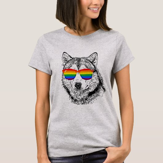 Wolf Pride Zonnebril T-shirt (Voorkant)