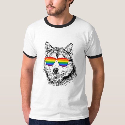 Wolf Pride Zonnebrillen T-shirt (Voorkant)