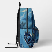 Wolf Print Cut Naaizak Bedrukte Rugzak (Links)