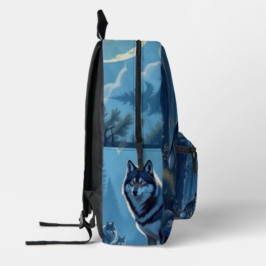 Wolf Print Cut Naaizak Bedrukte Rugzak (Links)