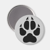 Wolf Print Magneet (Voorkant / Achterkant)