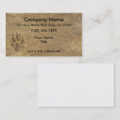 Wolf Print Visitekaartje (Voorkant / Achterkant)