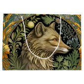 Wolf profiel in  stijl groot cadeauzakje (Achterkant)