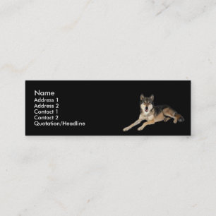 Wolf-profielkaart Mini Visitekaartje