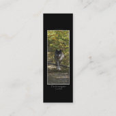 WOLF PROTECTION Bladwijzer \ Profiel Kaarten Mini Visitekaartje (Achterkant)