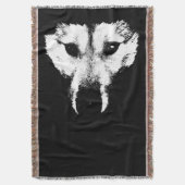 Wolf Pup Blanket Husky Wolf Pup Throw Blanket Deken (Voorkant Verticaal)
