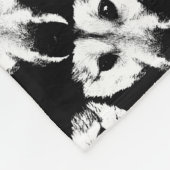 Wolf Pup Blanket Husky Wolf Puppy Dog Blankets Fleece Deken (Hoek)