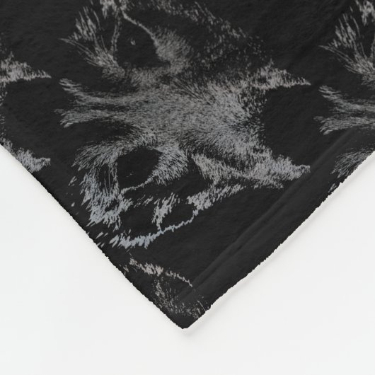 Wolf Pup Blanket Husky Wolf Puppy Dog Blankets Fleece Deken (Hoek)