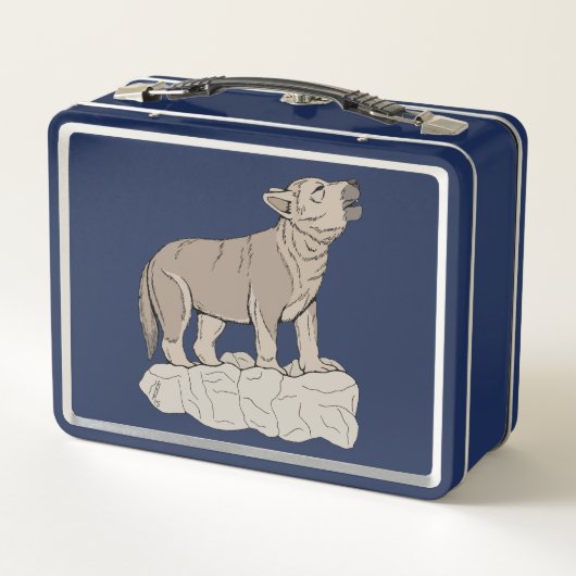 Wolf Pup Howling (Achterkant)