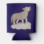 Wolf Pup Howling Blikjeskoeler (Voorkant)