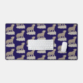 Wolf Pup Howling Bureaumat (Keyboard & Muis)