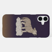Wolf Pup Howling iPhone Hoesje (Achterkant horizontaal)