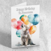 Wolf Pup Howling Kaart