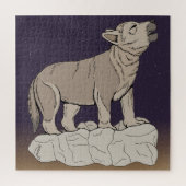 Wolf Pup Howling Legpuzzel (Verticaal)