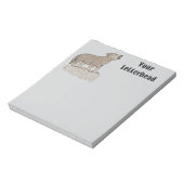 Wolf Pup Howling Notitieblok (Linkerzijde)