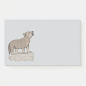 Wolf Pup Howling Post-it® Notes (Voorkant)