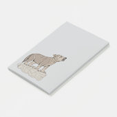 Wolf Pup Howling Post-it® Notes (Schuin)