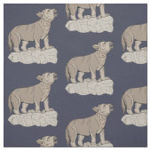 Wolf Pup Howling Stof (Swatch)