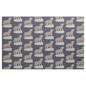 Wolf Pup Howling Stof (Fat Quarter)